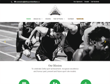 Tablet Screenshot of deltasportshalloffame.ca